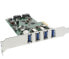 Фото #1 товара InLine USB 3.0 + SATA Host Controller PCIe 4x USB 3.0 + 2x SATA 6Gb/s