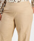 Фото #2 товара Plus Size Wide-Leg Linen-Blend Pull-On Pants, Created for Macy's