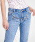 Women's Embellished-Chain Straight-Leg Denim Jeans