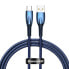 Фото #1 товара Kabel przewód do szybkiego ładowania Glimmer USB-A - USB-C 1m - niebieski