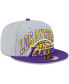 Фото #2 товара Men's Gray, Purple Los Angeles Lakers Tip-Off Two-Tone 9FIFTY Snapback Hat