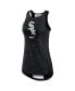 ფოტო #3 პროდუქტის Women's Black Chicago White Sox Right Mix High Neck Tank Top