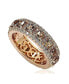 Suzy Levian Sterling Silver Cubic Zirconia Modern Eternity Band