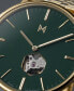 ფოტო #9 პროდუქტის Men's Legacy Slim Automatic Gold-Tone Stainless Steel Watch 42mm