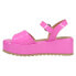 Dirty Laundry Jump Out Platform Womens Pink Casual Sandals GJUN21XWS-24Z