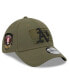 Фото #1 товара Men's Green Oakland Athletics 2023 Armed Forces Day 39THIRTY Flex Hat