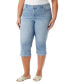 Фото #1 товара Plus Size Amanda High-Rise Capri Jeans