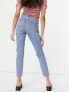 Vero Moda cotton blend straight leg jean in light blue wash - MBLUE