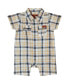 Фото #1 товара 7 For All Mankind 271787 Baby Boys Plaid Romper 12M