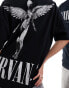 ASOS DESIGN unisex oversized graphic tee in black with Nirvana prints M - фото #6