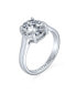 ფოტო #3 პროდუქტის Simple 3CT Classic AAA CZ Brilliant Cut Cubic Zirconia Oval Solitaire Engagement Ring .925 Sterling Silver For Women Promise Ring