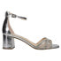 Фото #1 товара Nina Brooke Block Heels Womens Silver Dress Sandals BROOKE-YM-SILMFM
