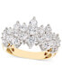 ფოტო #1 პროდუქტის Diamond Horizontal Cluster Ring (2 ct. t.w.) in 14k Gold