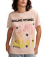 ფოტო #1 პროდუქტის Women's Rolling Stones Satisfaction Boyfriend Cotton T-Shirt