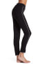 Фото #2 товара Hue Women's Black Piping Polished Twill Skimmer Leggings Size XS 145800