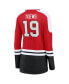 ფოტო #4 პროდუქტის Women's Jonathan Toews Red and Black Chicago Blackhawks Power Player Long Sleeve Notch Neck T-shirt