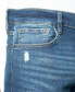 ფოტო #3 პროდუქტის Men's Skinny-Fit Five-Pocket Patch Jeans