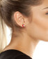 Фото #3 товара Faux Stone Apple Stud Earrings