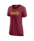 ფოტო #3 პროდუქტის Women's Heather Burgundy Washington Commanders Hometown First Down T-shirt