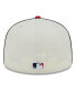 ფოტო #2 პროდუქტის Men's Cream, Red St. Louis Cardinals Chrome Sutash 59FIFTY Fitted Hat