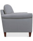 Фото #5 товара Kared 60" Roll Arm Leather Loveseat, Created for Macy's