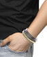 ფოტო #2 პროდუქტის EFFY® Men's Leather Wrap Bracelet in 14k Gold-Plated Sterling Silver