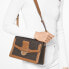 Фото #3 товара Сумка Michael Kors Jessie Vintage Logo Medium Crossbody Oxblood Brown