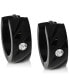 ფოტო #1 პროდუქტის Men's Black-Tone Stainless Steel & Cubic Zirconia Small Hoop Earrings s