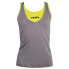 Diadora Clay Tennis Crew Neck Athletic Tank Top Womens Grey, Yellow Casual Athl