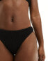 Фото #4 товара Weekday Ava structured brazilian bikini bottom in black