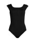 ფოტო #1 პროდუქტის Women's D-Cup Chlorine Resistant Tummy Control Cap Sleeve X-Back One Piece Swimsuit