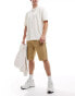 Brave Soul cotton twill worker carpenter shorts in stone