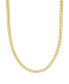 ფოტო #1 პროდუქტის Curb Link 20" Chain Necklace in 14k Gold-Plated Sterling Silver