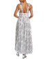 Фото #2 товара Rococo Sand Metallic Tiered Maxi Dress Women's White Xs