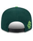 Фото #1 товара Men's Green/Black Los Angeles Angels Sour Apple Big League Chew Flavor Pack 9FIFTY Snapback Hat