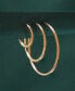 ფოტო #4 პროდუქტის Polished Tube Small Hoop Earrings in Gold Vermeil, Created for Macy's