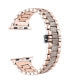 ფოტო #3 პროდუქტის Women's Kristina Rose Gold Stainless Steel Band for Apple Watch Size-42mm,44mm,45mm,49mm