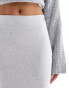 Фото #8 товара Miss Selfridge low rise maxi skirt in grey marl