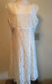 American Living Women'Cap Sleeve Scoop Neck Fit Flare Dress Lace Floral Ivory 14