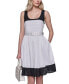 ფოტო #4 პროდუქტის Women's Square-Neck Belted Dress