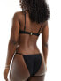 Фото #5 товара Miss Selfridge thin strap high leg bikini bottom in black