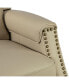 Amos Vintage-like Genuine Leather Recliner with Tufted Design