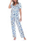 Фото #1 товара Пижама White Mark Tropical Short Pajama