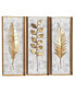 Фото #1 товара Contemporary Floral Wall Decor, Set of 3