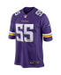 Фото #3 товара Men's Jack Del Rio Purple Minnesota Vikings Game Retired Player Jersey