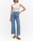 Фото #1 товара Women's High Waist Culotte Jeans