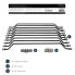 Фото #7 товара StarTech.com Horizontal Cable Lacing Bars with 4 in. Offset for Racks - 10 Pack - Cable lacing bar - Black - Steel - 1U - 150 g - 10 pc(s)