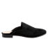 Фото #1 товара Trotters Ginette T2159-048 Womens Black Suede Slip On Mule Sandals Shoes 6