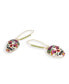 Фото #3 товара Faux Stone Sugar Skull Dangle Earrings