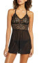 Фото #1 товара Black Bow 255106 Women's Renee Racerback Chemise Black Size Small